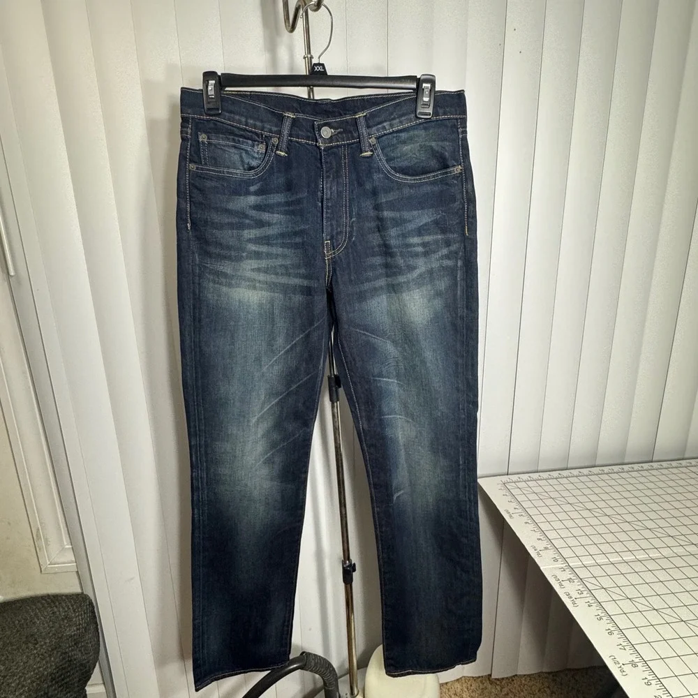Levi's 541 Athletic Fit Mens Jeans W34 L34 Dark Wash Denim‎ Casual Everyday